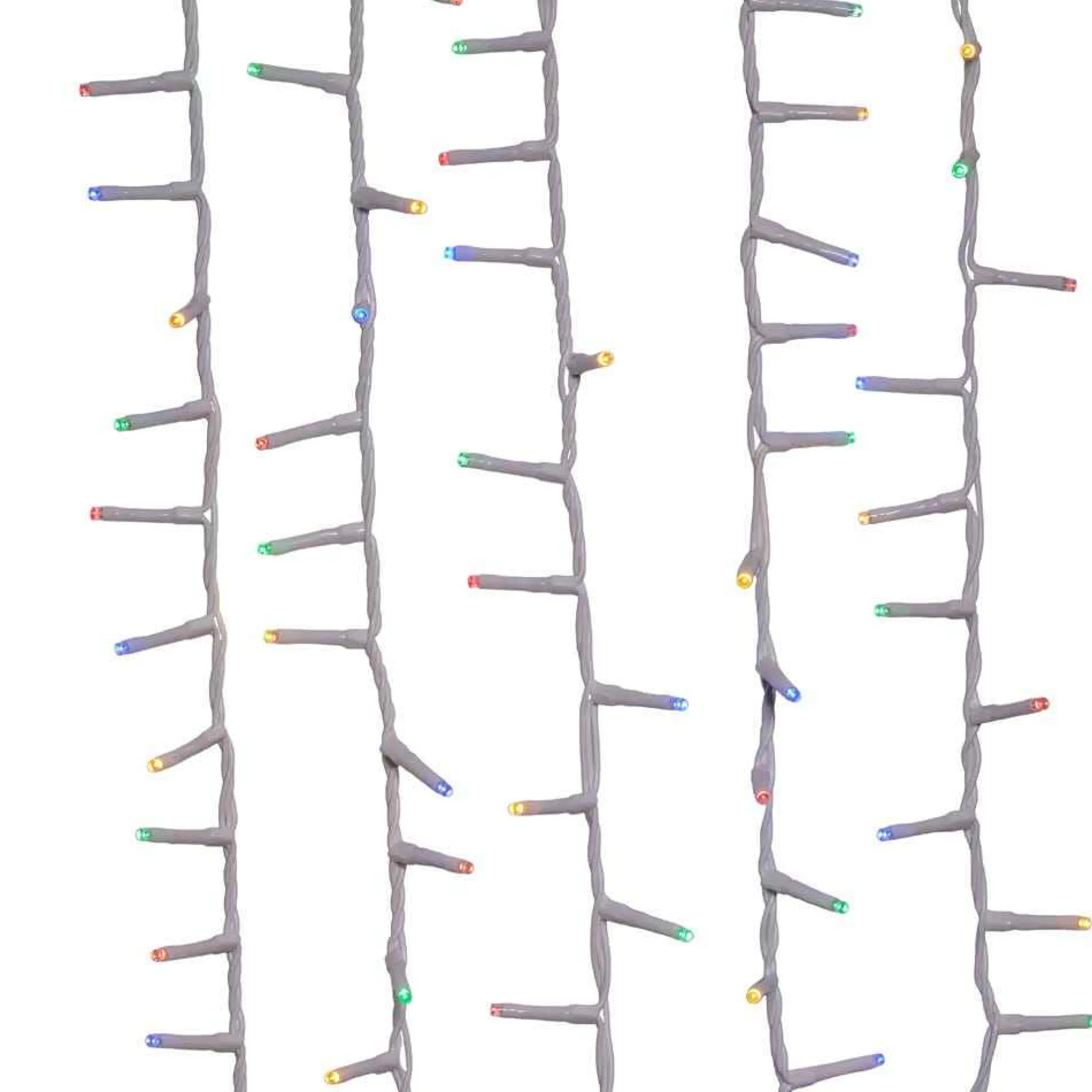 Kurt Adler 600-Light 49.2-Foot Multicolored Led White Wire Rice Light Set