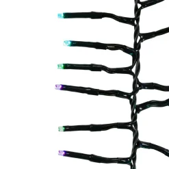 Kurt Adler 480-Light 15.7-Foot Rgb Twinkle Led Connectable Cluster Garland