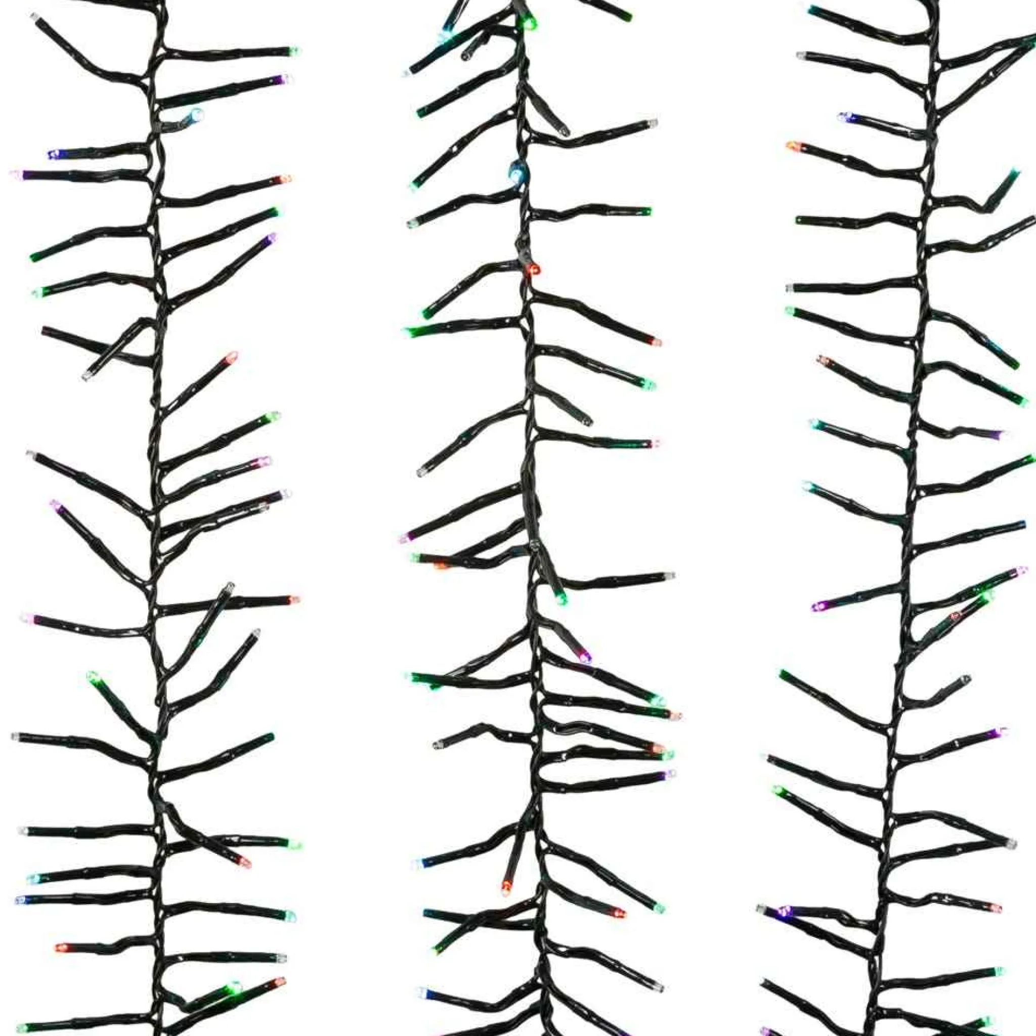 Kurt Adler 480-Light 15.7-Foot Rgb Twinkle Led Connectable Cluster Garland
