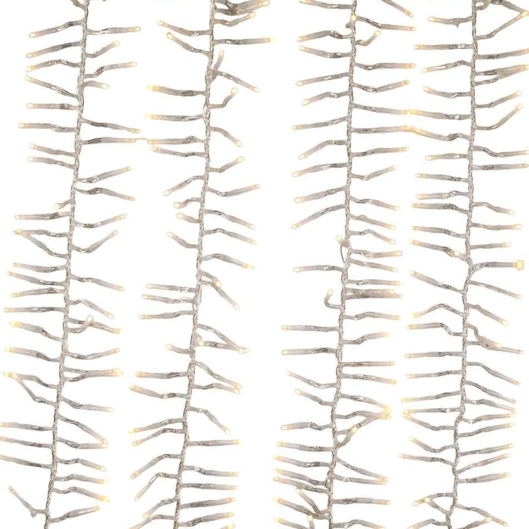Kurt Adler 480-Light 15.7-Foot Warm White Led Connectable Cluster Garland