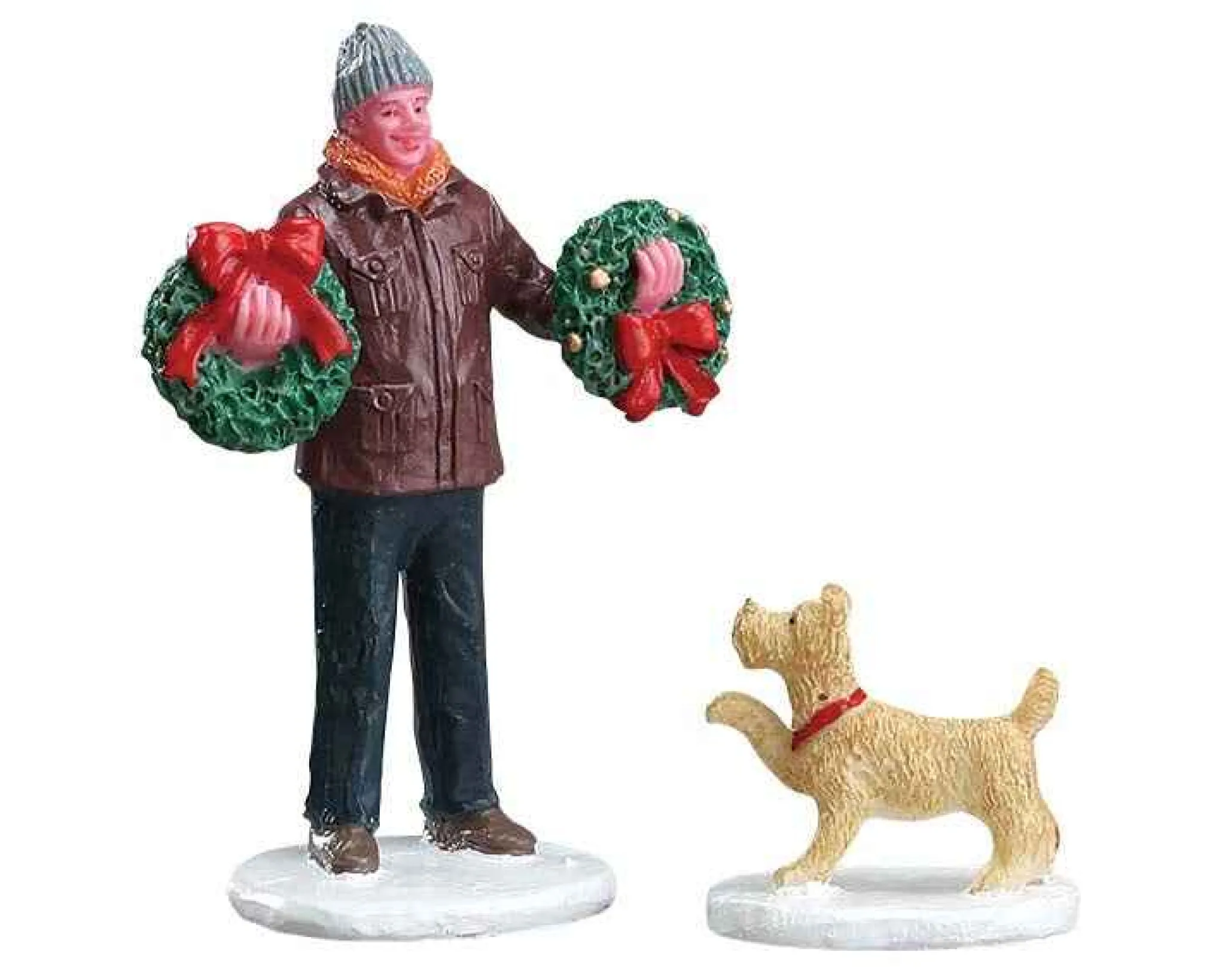 Lemax Village Collection Tree Lot Figure, Set Of 2 Figurines #52383