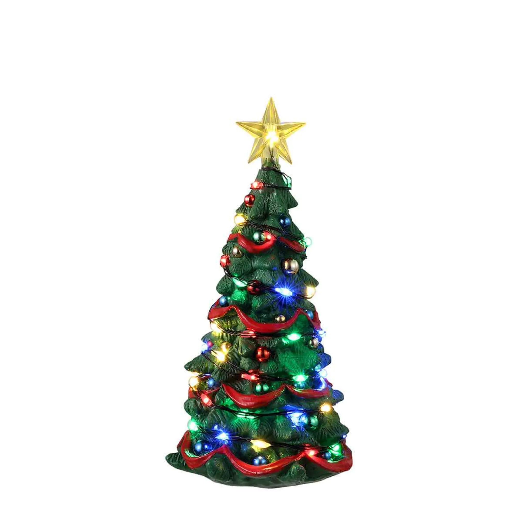 Lemax Village Collection Joyful Christmas Tree, Battery Operated (4.5V) #34101
