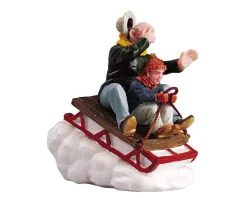 Lemax Village Collection Sledding With Gramps #52084
