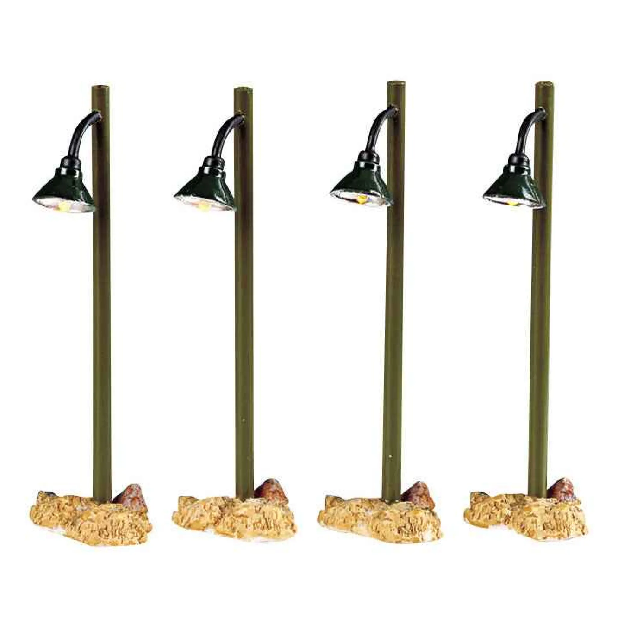 Lemax Village Collection Rustic Street Lamp, Set Of 4 #54362