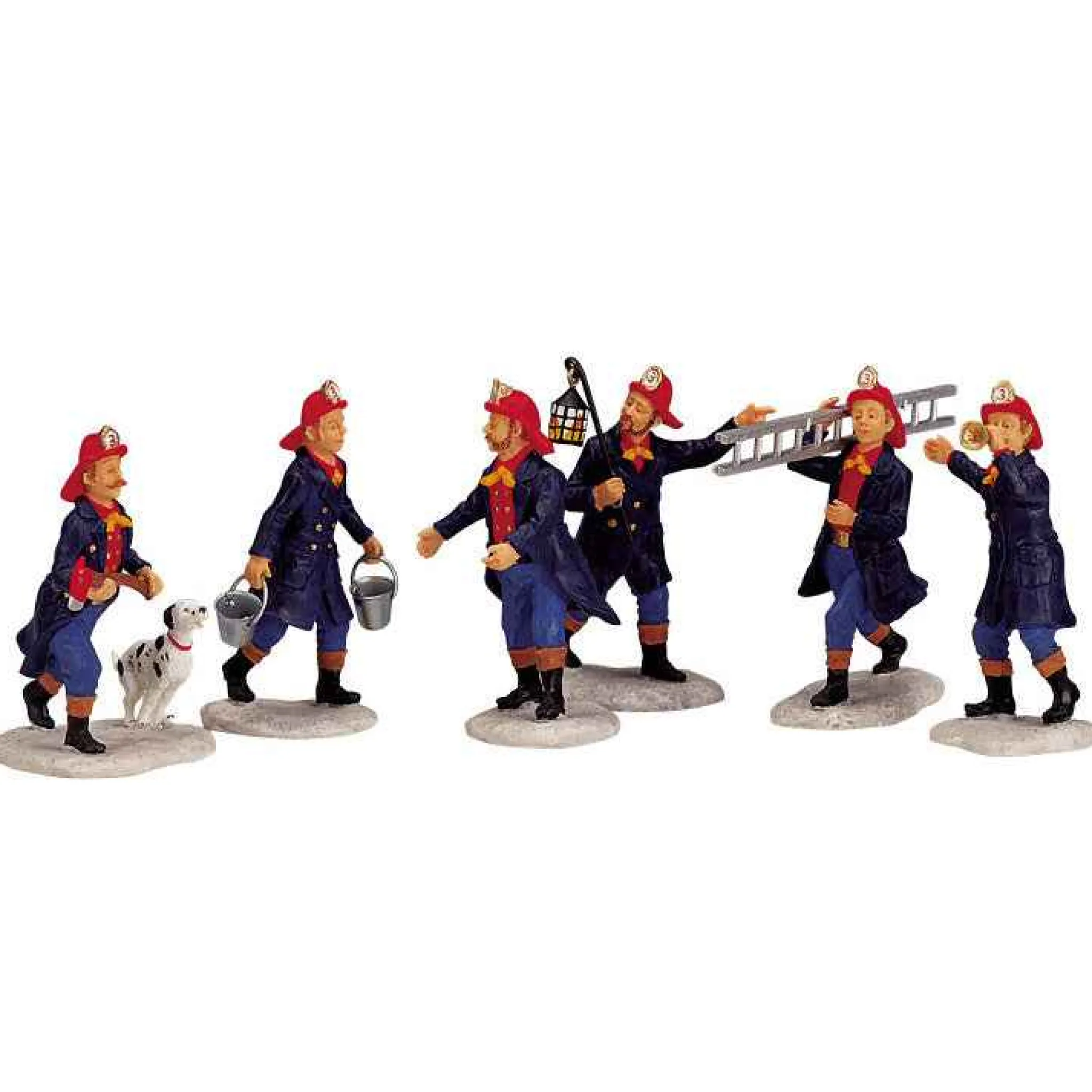 Lemax Village Collection Fireman, Set Of 6 #02446