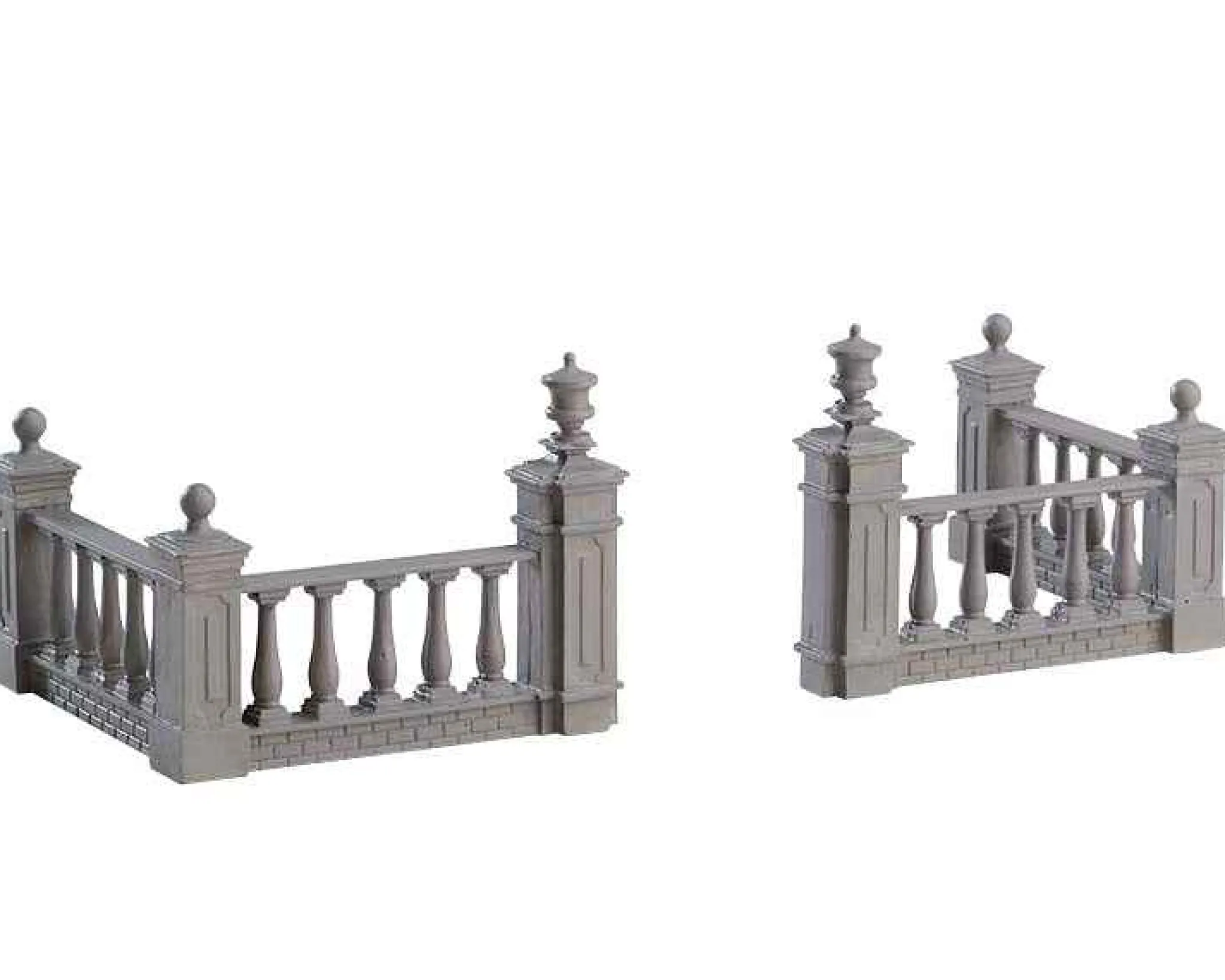 Lemax Village Collection Plaza Fence, Set Of 4 #74237