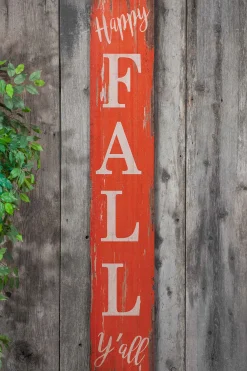 Gerson International Set Of 2 47.25-Inch High Wood Harvest Porch Signs