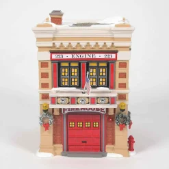 Enesco Snow Village Engine 223 Fire House #6011422
